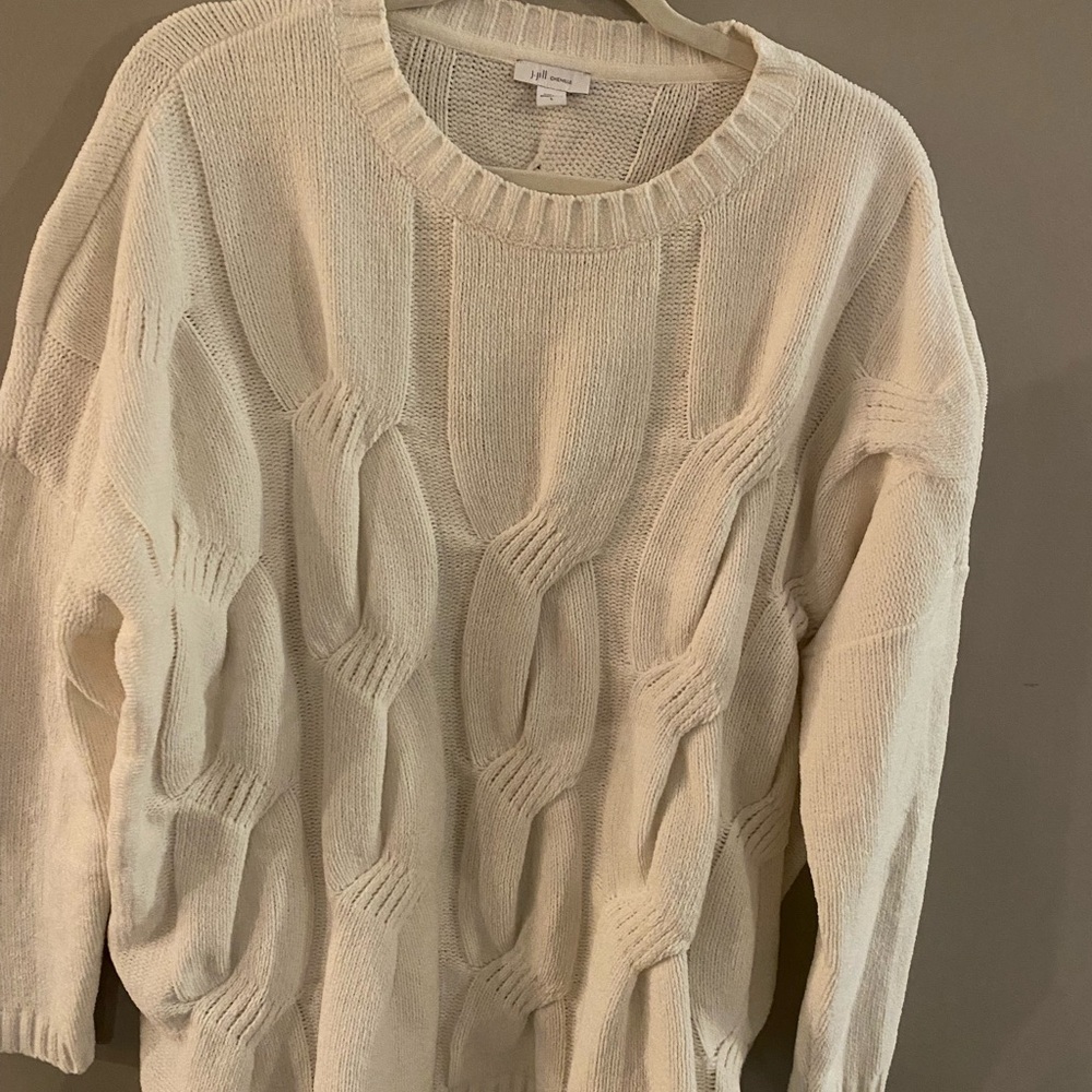 J.Jill Cream Sweater